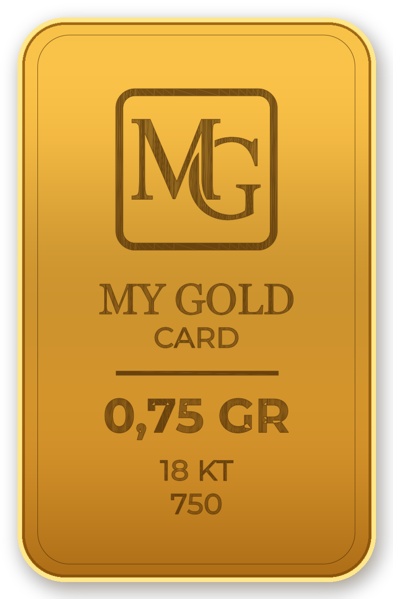 0,75 grammos My Gold Card aranylapka